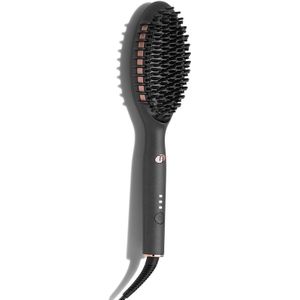 T3 - Edge - Verwarmde Styling Borstel - Metallic Grafiet - Keramisch