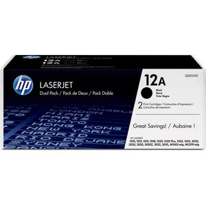 HP Original 12A Toner Doppelpack schwarz 2 x 2.000 Seiten (Q2612AD)