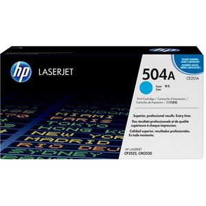 HP 504A Cyan Original LaserJet Toner Cartridge tonercartridge 1 stuk(s) Origineel
