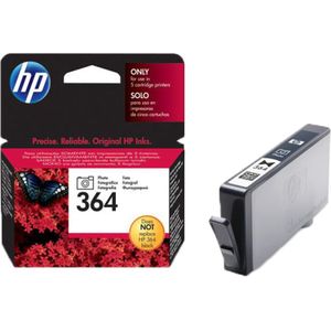 HP 364 (MHD mar-18) foto zwart (CB317EE) - Inktcartridge - Origineel