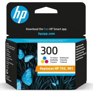 HP 300 Tri-color Original Ink Cartridge inktcartridge 1 stuk(s) Origineel Normaal rendement Cyaan, Magenta, Geel