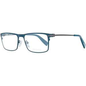 Trussardi, Accessoires, Heren, Blauw, ONE Size, Blauwe Metalen Optische Brillen voor Mannen