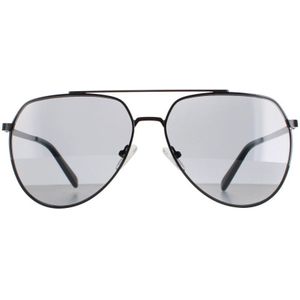 Calvin Klein zonnebril CK20124S 001 Glanzende zwarte vaste rook | Sunglasses