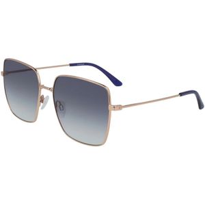 CALVIN KLEIN Eyewear CK20135S-780 zonnebril voor dames, Shiny Rose Gold / Blue Gradient, One Size