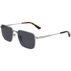 Calvin Klein Ck23101s zonnebril voor heren, zilver/grijs