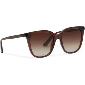 Calvin Klein Zonnebril, Bruin, 53