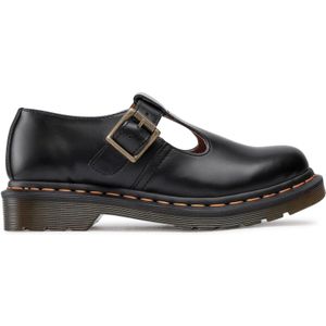 Dr. Martens - Polley Smooth - Leren Mary Jane Schoenen - Zwart
