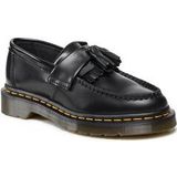 Dr. Martens - Adrian Quad - Leren Platform Tassle Loafers - Zwart