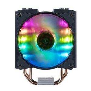 Cooler Master MasterAir MA410M ARGB CPU-luchtkoeler, aanpasbare ARGB, aluminium vinnen, Push-Pull MF120R-ventilatoren, 4 koperen warmtepijpen voor AMD Ryzen AM4, Intel LGA1200/1151 (MAM-T4PN-218PC-R1)