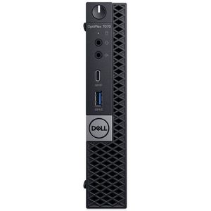 DELL OptiPlex 7070 Intel® Core™ i5 i5-9500T 8 GB DDR4-SDRAM 256 GB SSD Windows 10 Pro MFF Mini PC Zwart