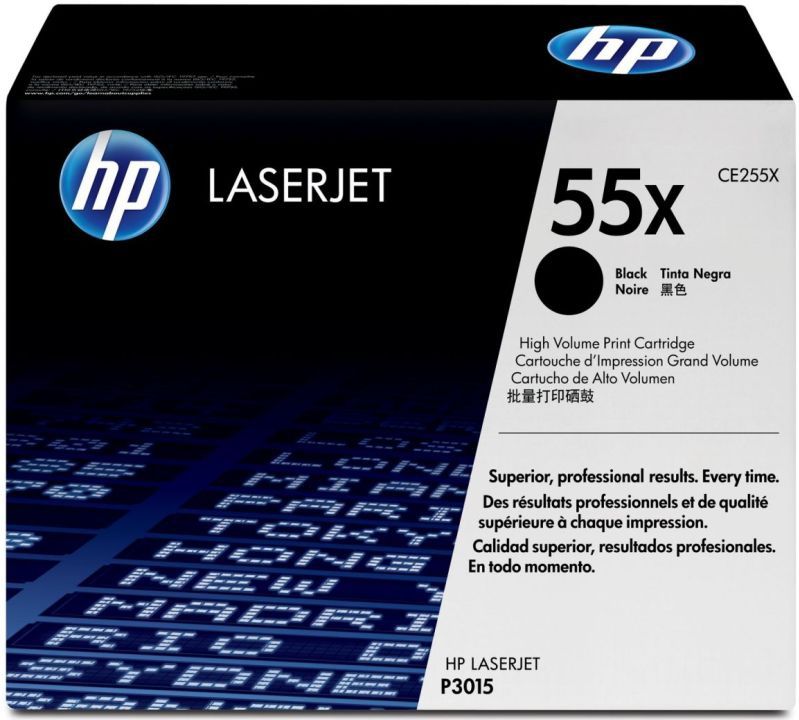 HP Original 55X Toner schwarz hohe Kapazität 12.500 Seiten (CE255X)