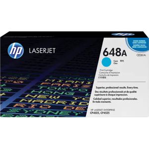 HP 648A (CE261A) toner cyaan (origineel)