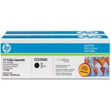 HP 304A (CC530AD) toner zwart dubbelpak (origineel)