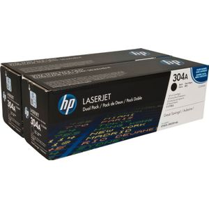 HP 304A Dual Pack zwart (CC530AD) - Toners - Origineel