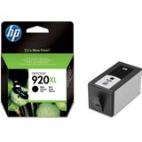 HP 920XL High Yield Black Original Ink Cartridge inktcartridge 1 stuk(s) Origineel Hoog (XL) rendement Zwart