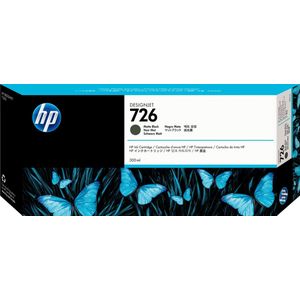 HP 726 (CH575A) inktcartridge mat zwart hoge capaciteit (origineel)