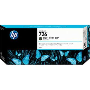 HP 726 (CH575A) inktcartridge mat zwart hoge capaciteit (origineel)