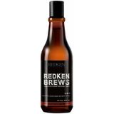 Redken Brews 3-in-1 Shampoo – Shampoo, conditioner en douchegel in één fles – 300 ml