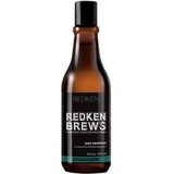 Redken Brews stimulerende mentholshampoo voor haar en hoofdhuid 300 ml