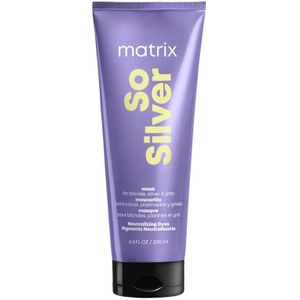 Matrix So Silver Mask – Verzorgend en kleurneutraliserend masker voor blond, grijs en wit haar – 200 ml