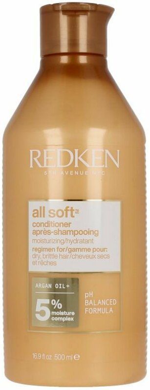 Redken All Soft Conditioner – Hydrateert en verzorgt droog en broos haar – 500 ml