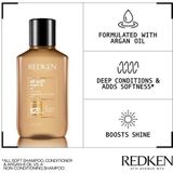 Redken | Multi-care arganolie voor droog en gevoelig haar, bescherming, gladheid, glans en zachtheid, All Soft, 111 ml