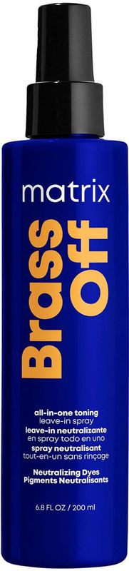 Matrix Brass Off All-In-One Toning Leave-In Spray – Neutraliseert warme ondertonen in ontkleurd haar – 200 ml