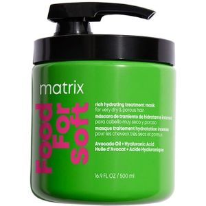 Matrix Food For Soft Mask 500ml - Hydrateert Droog Haar - Avocado-Olie