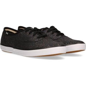 Keds Dames Veterschoenen Champion Starlight Canvas Black - Zwart