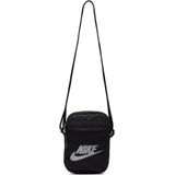 NIKE Heritage schoudertas voor kleine voorwerpen, uniseks, zwart/zwart/wit, one size BA5871, one size