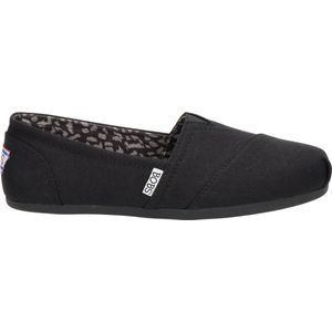 Skechers Bobs Plush-Peace and Love Ballet Flat voor dames, Zwart, 36 EU