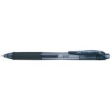 Pentel EnerGel X, Anklippbarer versenkbarer Stift, Schwarz, Schwarz, Kunststoff, 0,25 mm, Linkshändig