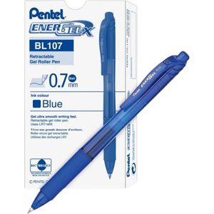 Rollerpen Pentel EnerGelX blå 0,7 mm BL107 - (12 stk.)