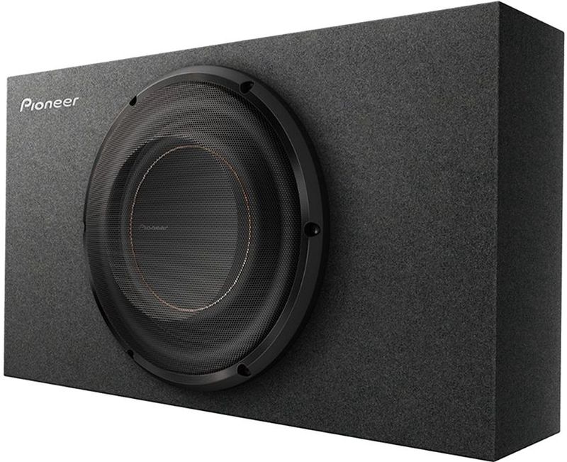 Pioneer TS-D10LB Subwoofer - 10 Inch, 350W RMS, 1300W Piekvermogen, 2 Ohm, Compact en Plat Ontwerp