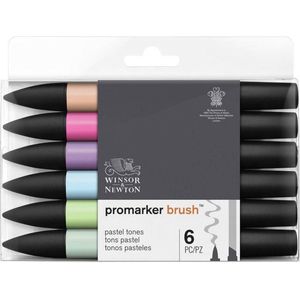 Winsor & Newton promarker brush™ Pastel tones 6 set