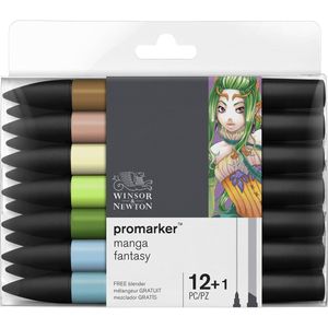 Winsor & Newton ProMarker Manga Expansion 2, set van 12 + 1