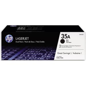 HP 35A originele zwarte LaserJet tonercartridge, 2-pack