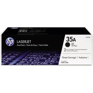 HP LaserJet CB435A Dual Pack Black Print Cartridges Original zwart 2 stuks - tonercartridges (1500 pagina's, zwart, 2 stuks)