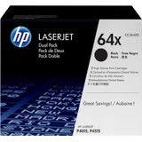 HP 64XD (Opruiming 2 x 1-pack los) zwart (CC364XD) - Toners - Origineel Hoge Capaciteit