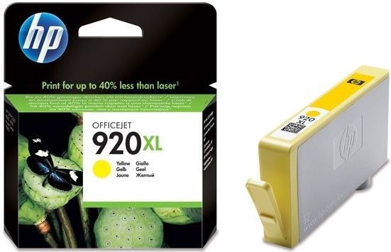 HP 920XL High Yield Yellow Original Ink Cartridge inktcartridge 1 stuk(s) Origineel Hoog (XL) rendement Geel