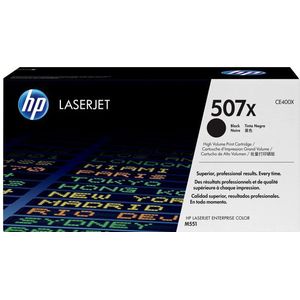 HP CE400X nr. 507X toner cartridge zwart hoge capaciteit (origineel)