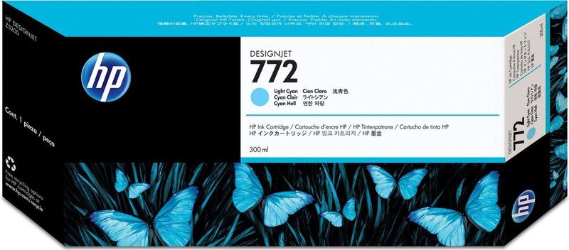 HP 772 (CN632A) inktcartridge licht cyaan (origineel)