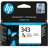 HP 343 Tri-color Original Ink Cartridge inktcartridge 1 stuk(s) Origineel Normaal rendement Cyaan, Magenta, Geel