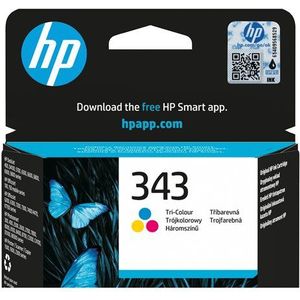 HP 343 Tri-color Original Ink Cartridge inktcartridge 1 stuk(s) Origineel Normaal rendement Cyaan, Magenta, Geel