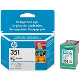 HP 351 Tri-color Original Ink Cartridge inktcartridge 1 stuk(s) Origineel Normaal rendement Cyaan, Magenta, Geel