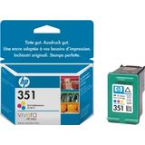 HP 351 Tri-color Original Ink Cartridge inktcartridge 1 stuk(s) Origineel Normaal rendement Cyaan, Magenta, Geel