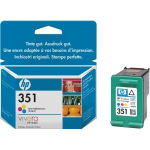 HP 351 Tri-color Original Ink Cartridge inktcartridge 1 stuk(s) Origineel Normaal rendement Cyaan, Magenta, Geel
