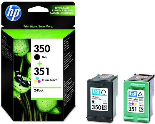 HP 350 + HP 351 (SD412EE) multipack zwart en kleur Inktcartridge (origineel)