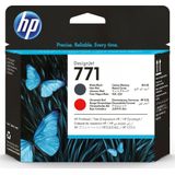 HP - 771 - Inkt - Mattschwarz/Chromrot