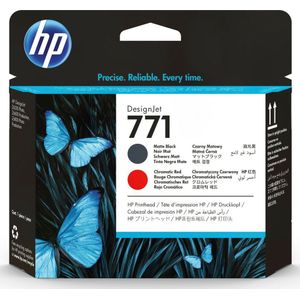 HP - 771 - Inkt - Mattschwarz/Chromrot